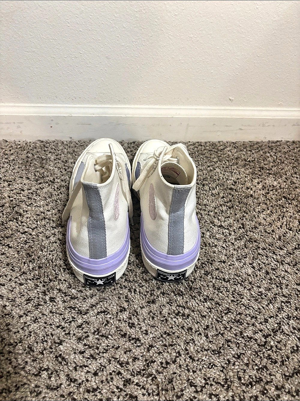 Converse Chuck 70 Plus High Top High Top Sneakers in White & Purple - Picture 5 of 5